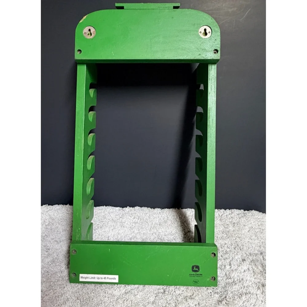 John Deere Fishing Rod Holder 19x10 Holds 7 Rods Up To 45 Pounds Man Cave Cabin